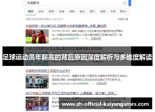足球运动员年薪高的背后原因深度解析与多维度解读 足球运动员年薪高的背后原因深度解析与多维度解读